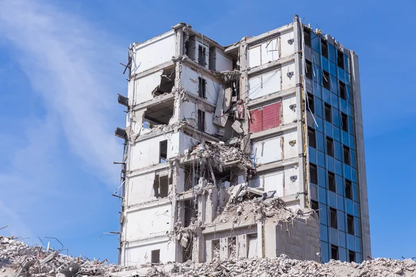 Demolished house before reconstruction