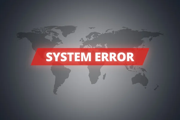 System Error Message on Screen