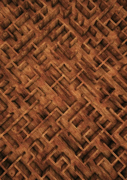 Wooden maze background