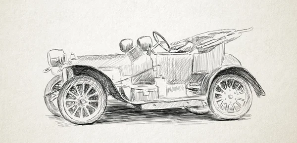 Old car-pencil draw
