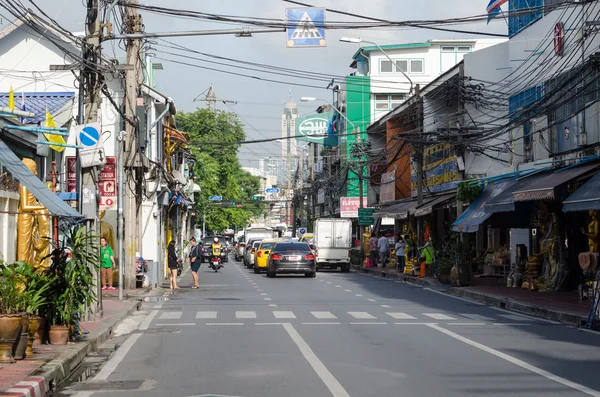Bangkok (Thailand) October 2015- urban life in a typical central street