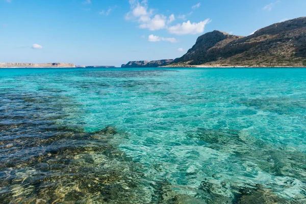 Blue lagoon on Crete island