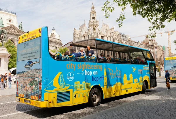 Sightseeing Blue Bus in Porto, Portugal