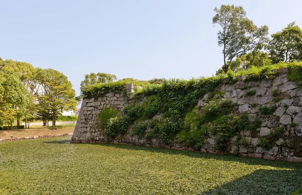 Walls and moat of Ako Castle, Ako town, Japan
