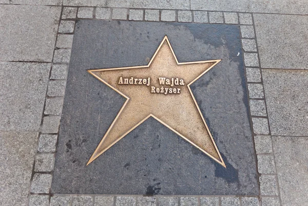 Star for Andrzej Wajda in Lodz, Poland