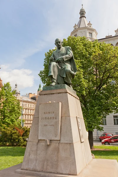 Monument to Czech writer Alois Jirasek in Prague