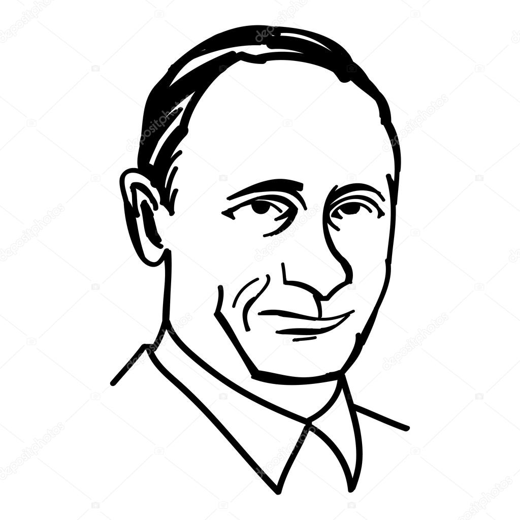 Раскраска портрета путина Раскраска портрета путина