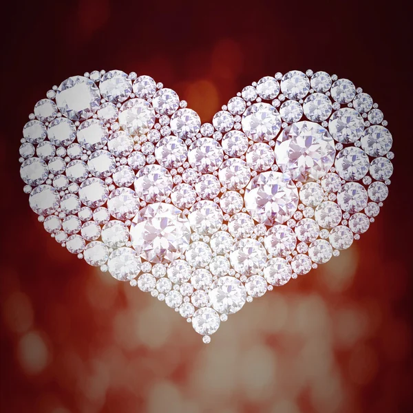 Diamond heart jewels