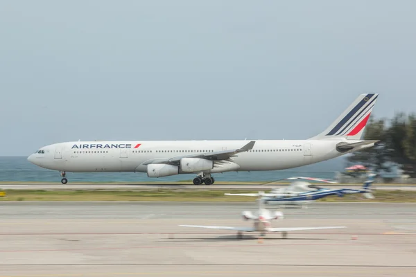 Airbus A340 Air France on Saint Martin Airport