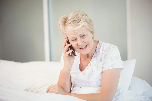 Senior woman talking on phone