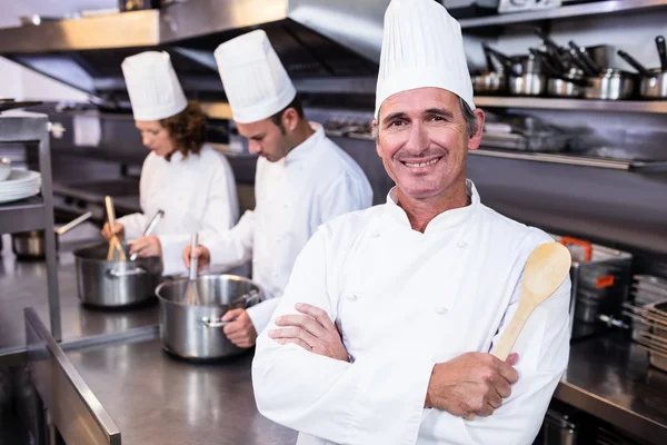 Chef in commercial kitchen