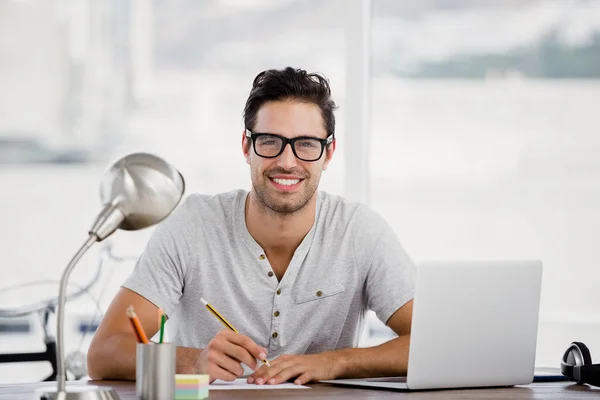 Man working at his desk