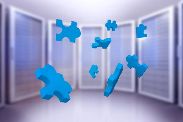 Composite image of jigsaw pieces