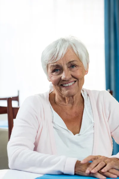 Pensioner in retirement house