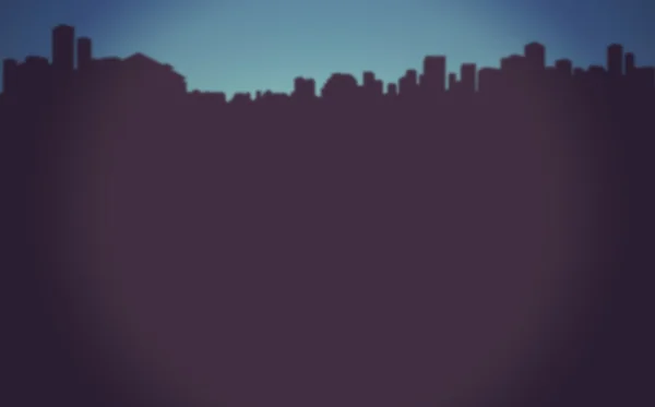 Composite image of silhouette cityscape
