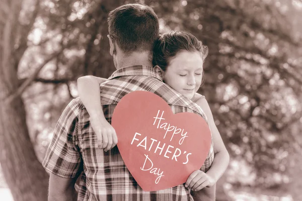 Father and daughter hugging