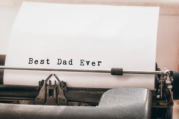 Best dad ever written on paper