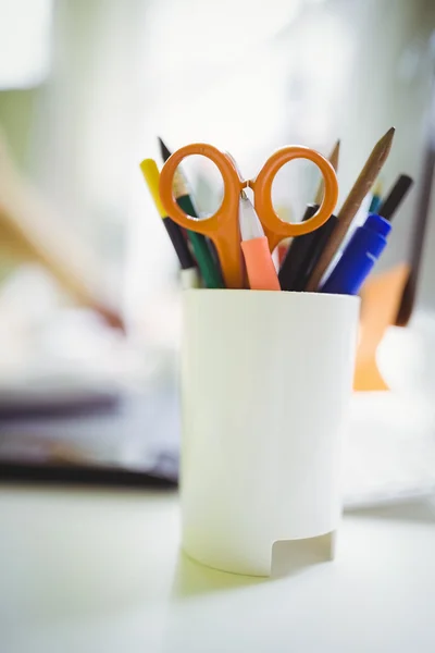 Desk organizer in creative office