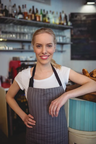 Female worker at coffee house