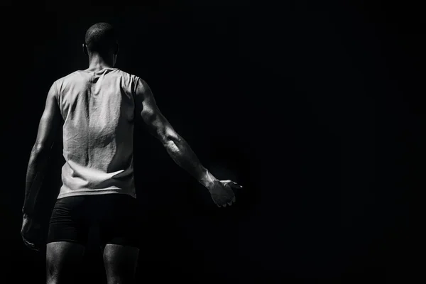 Sportsman holding a discus