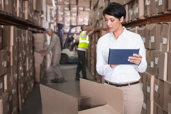 Warehouse manager using tablet pc