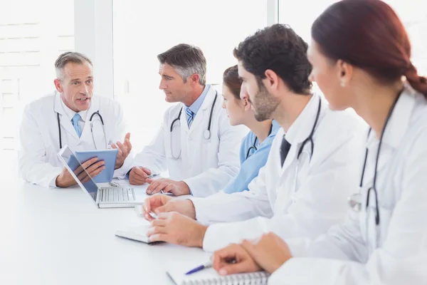 Doctors having a medical discussion
