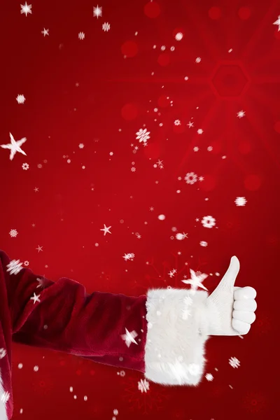 Father Christmas gives thumb up