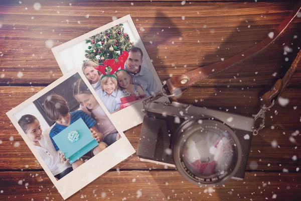 Composite image of christmas memories