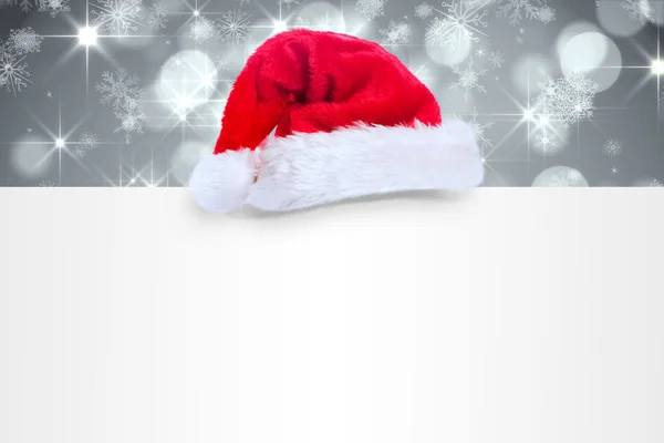 Santa hat on poster