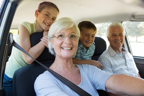 Grandparents going on road trip with grandchildren