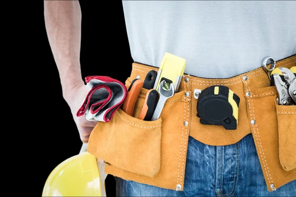 Technician with tool belt