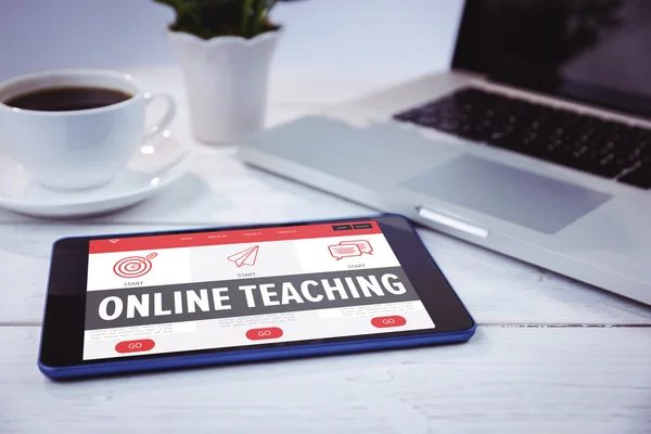 Online teaching interface against tablet