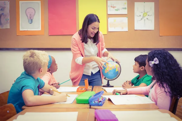 Students listening to the teacher