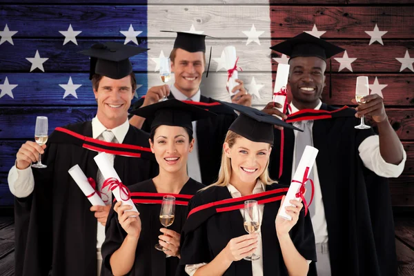 Group of people graduating from college