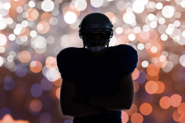 Silhouette of American football player