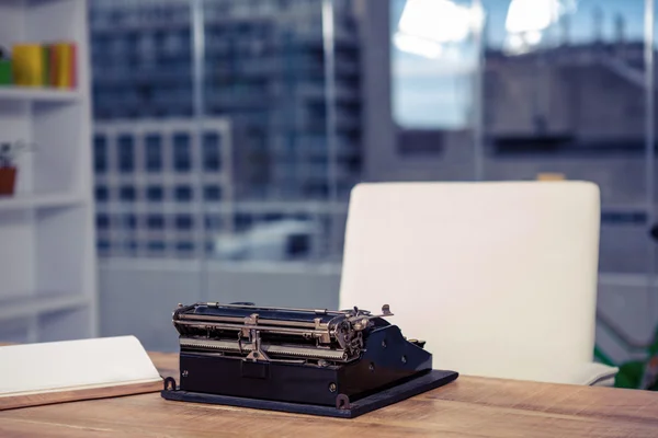 Typewriter on desk in office