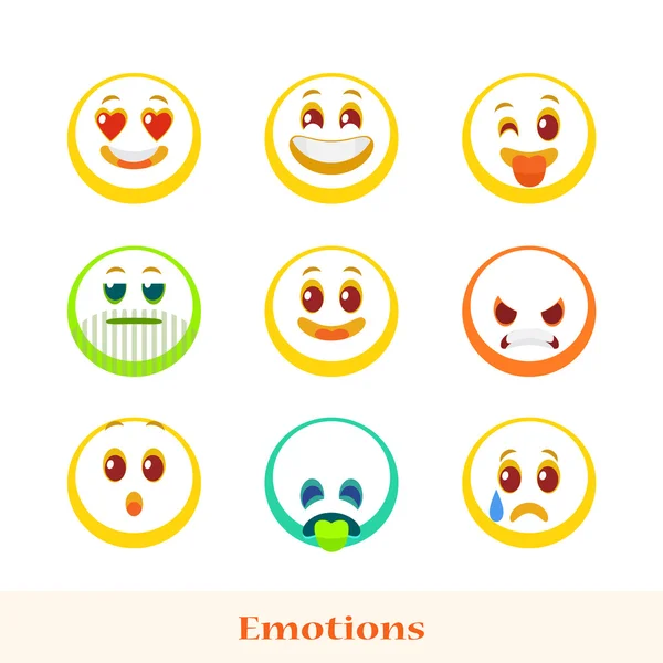 Set emotion flat style