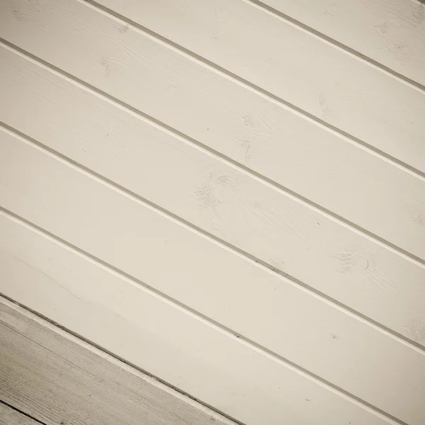 Rustic wooden houses painted wall. Closeup view. Selective focus