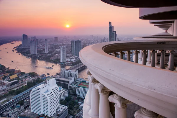 Panorama view of Bangkok skyline