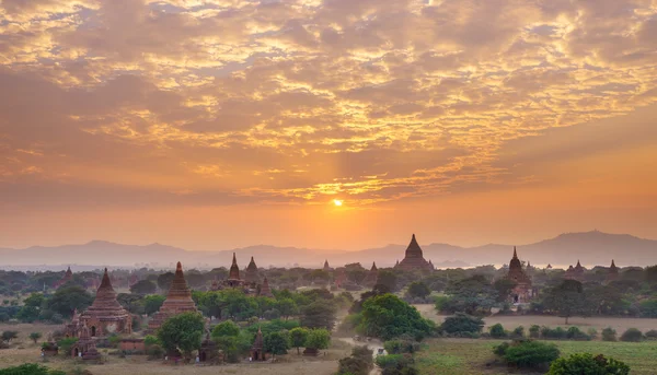 The Temples of Bagan at sunset, Bagan, Myanmar