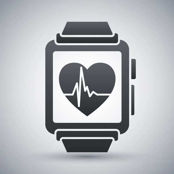Smart watch with health app icon