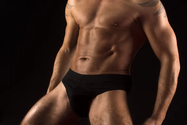 Sexy male body in underwear