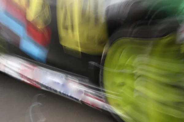 Blurred of racing car