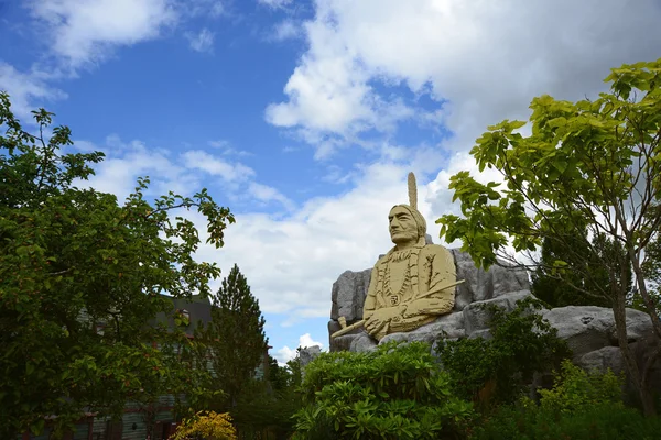 Statue  Indian chief in Legoland