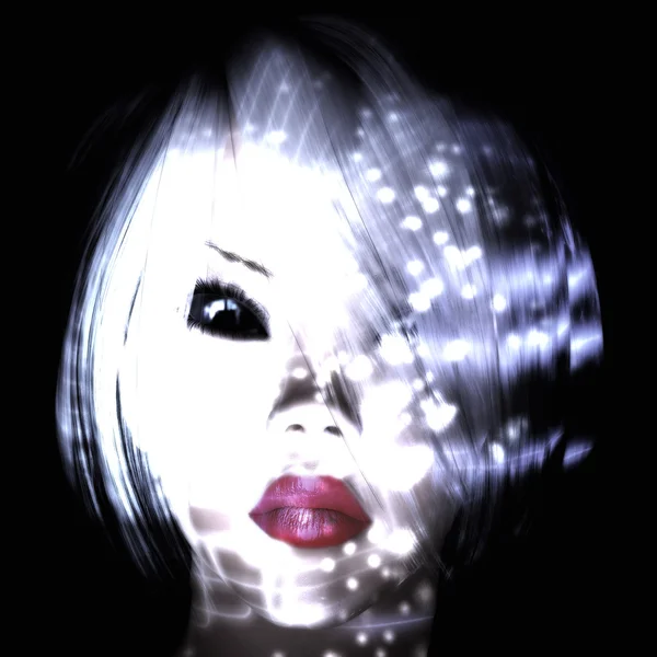 Digital Visualization of a female Face