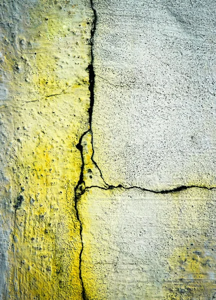Thin cracks on the old plaster