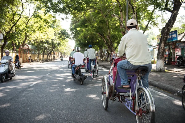 Riding Rickshaw in Hue