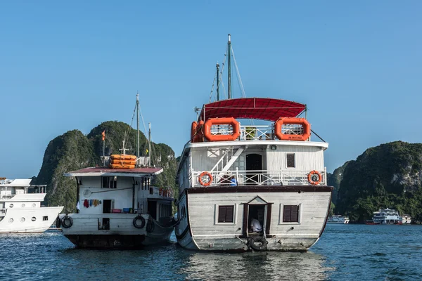 Tourist Boats on Ha Long Bay Water