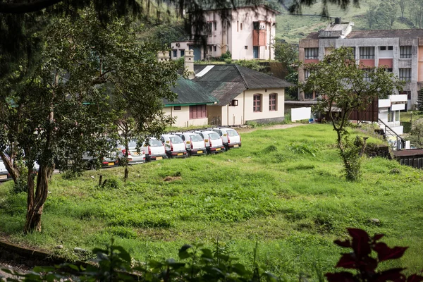 View of hotels in Munnar