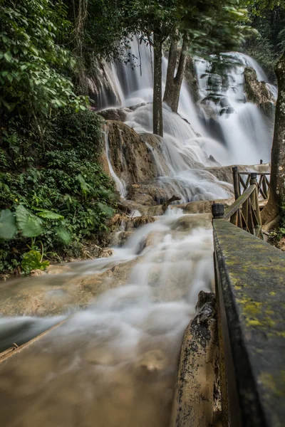 Walking By Kouang Xi Falls